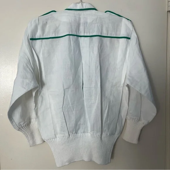3 for $25! NWT vintage 90s White and‎ Green Women's Jacket, size s - Picture 5 of 7